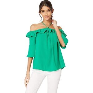 BB Dakota Haltered State Ruffle Blouse